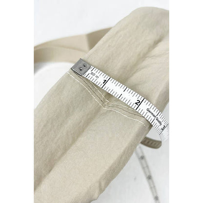 Nylon Crescent Crossbody Purse Beige