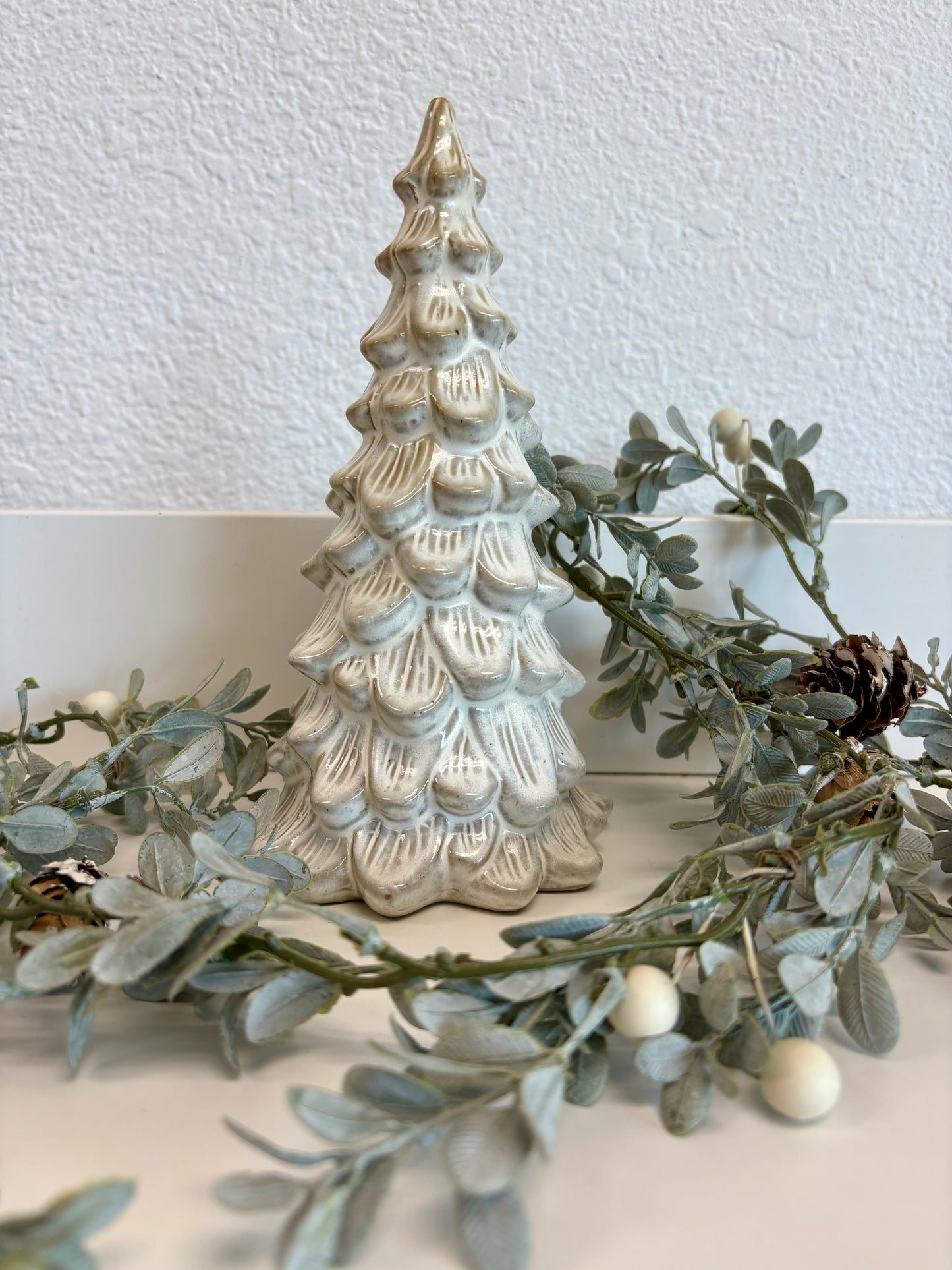 Cream Glaze Stoneware Tree