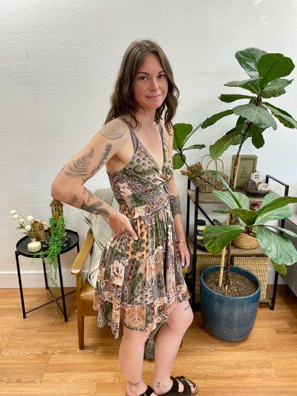 Safari Patchwork Sundress