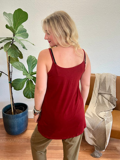 Copper Red Reversible Cami