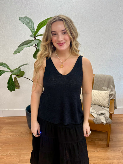 Black Knit Tank