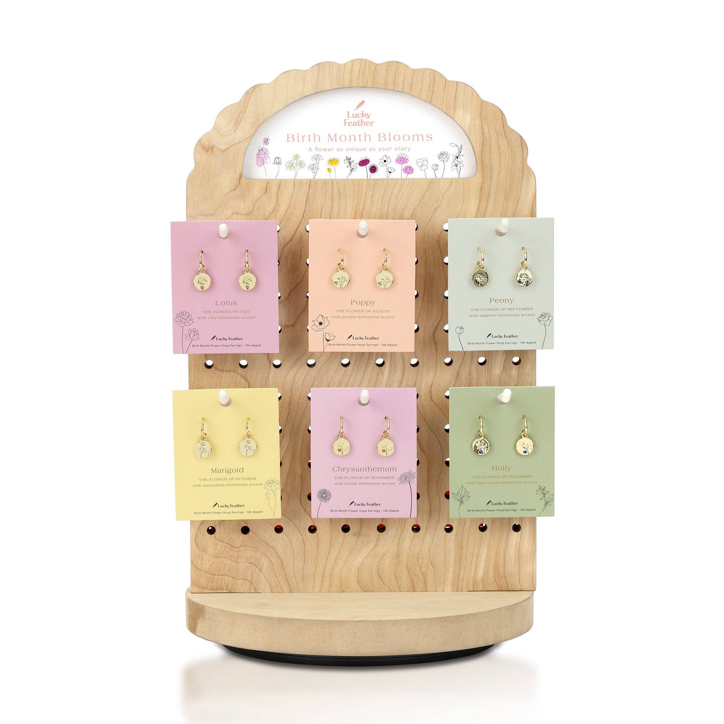 Birth Month Flower Earrings