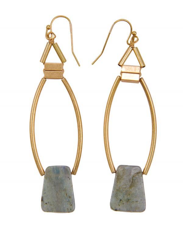 Labradorite Earrings
