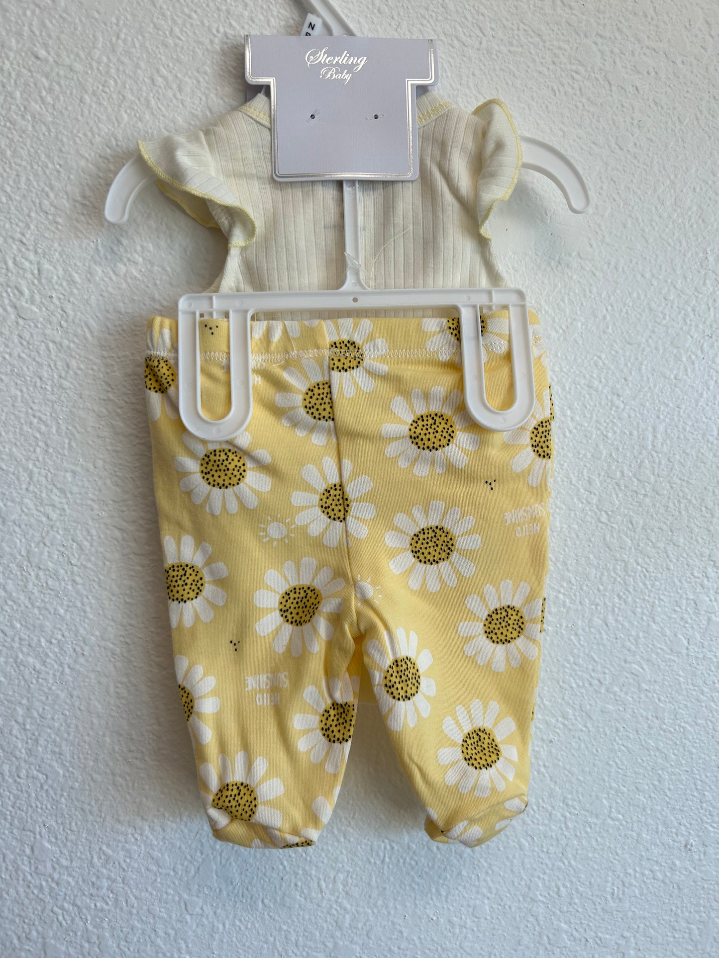 Girls 3 Piece Sunshine Footed Set