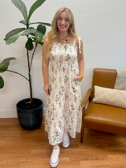 Off White Polka Dot Tank Dress