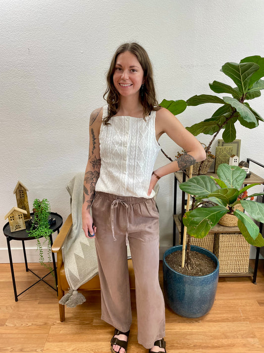 Cocoa Flowy Tencel Pants