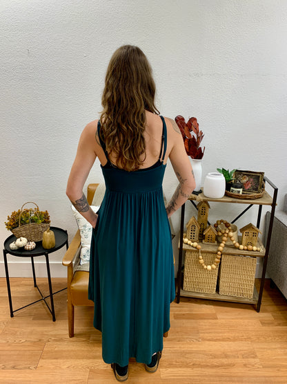 Hunter Green Cami Dress