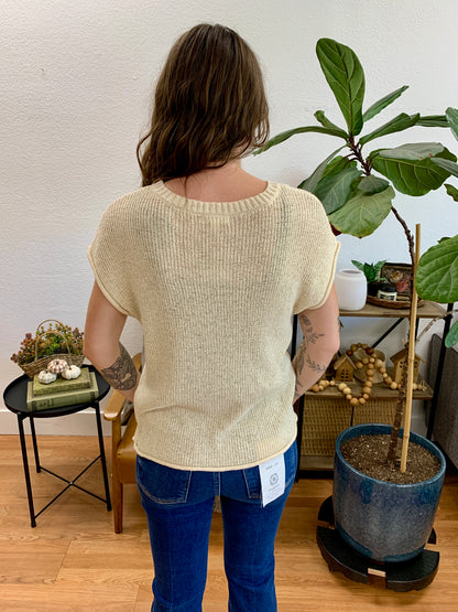 Oatmeal Relaxed Knit Top