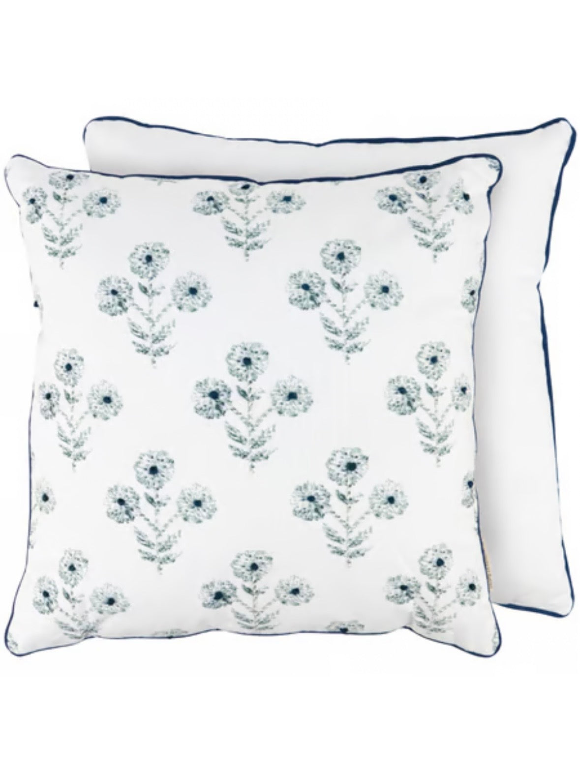 Indigo Floral Pillow