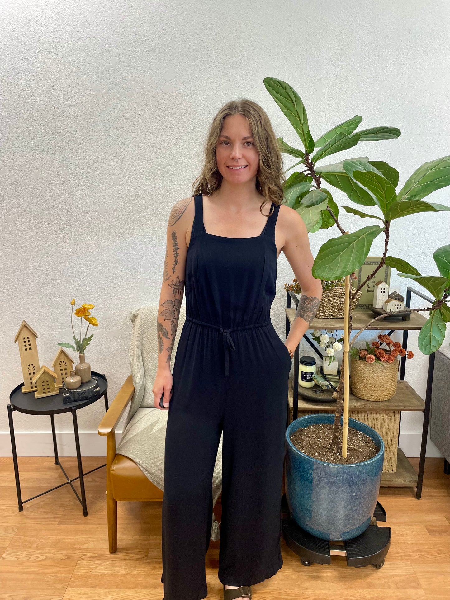 Flowy Black Jumpsuit