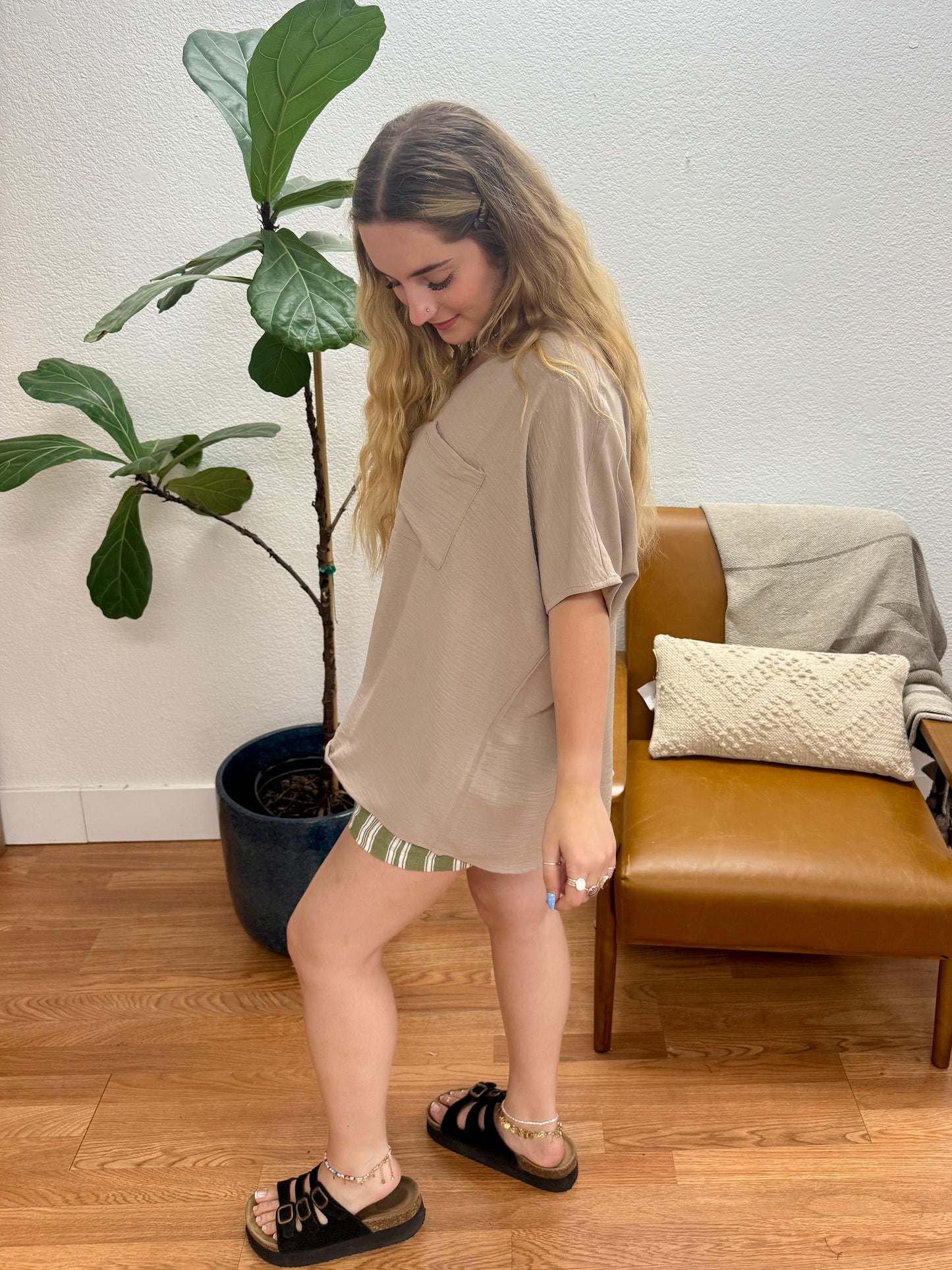Ash Mocha Airflow Dolman Top