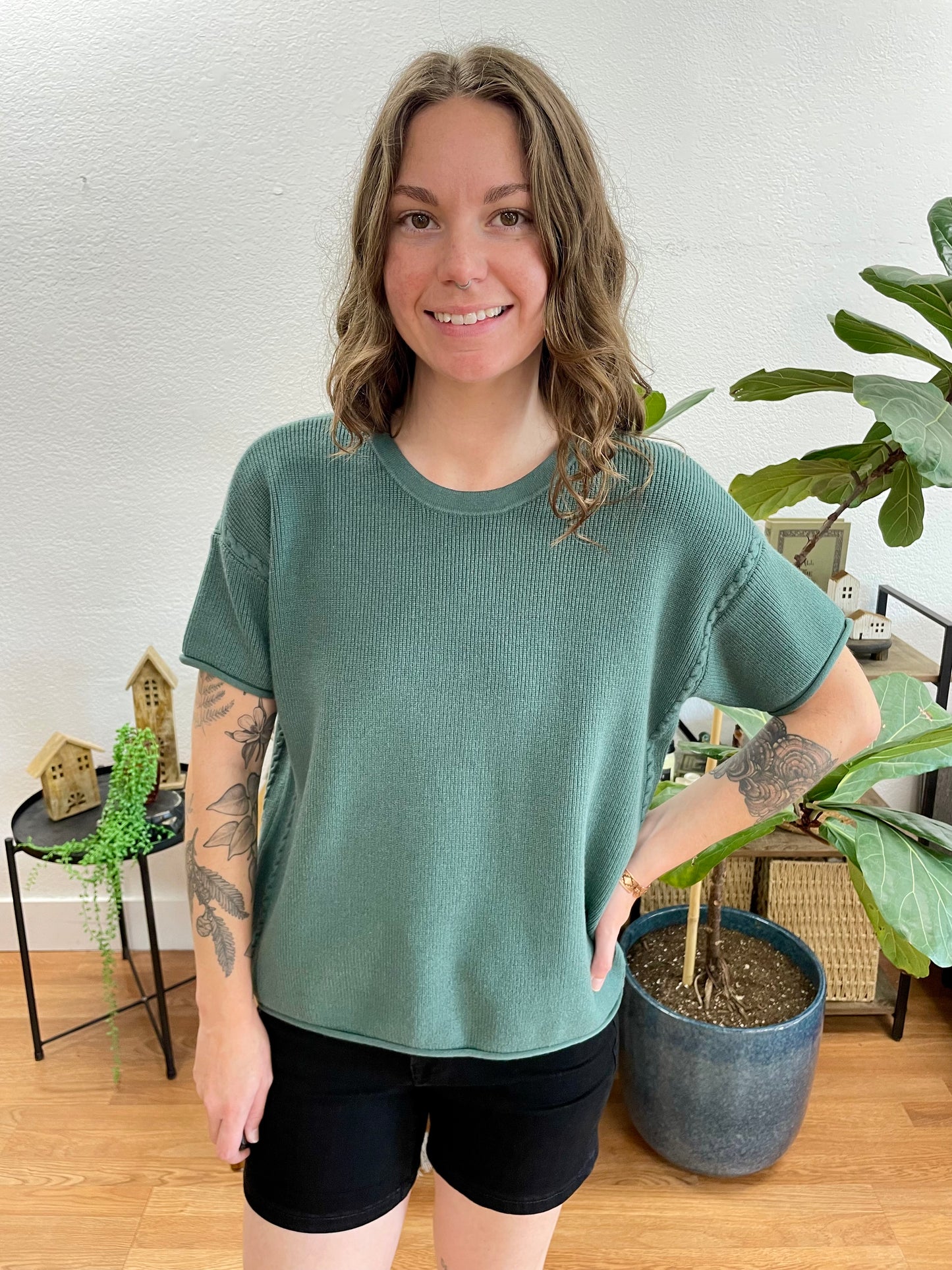Jade Short Sleeve Sweater