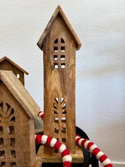 Carved Mango Wood House