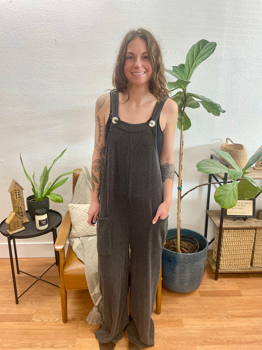 Charcoal Quirky Comfort Jumpsuit - Terra Cottage