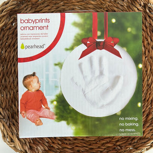 Clay Baby Footprint Ornament Kit