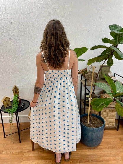Sleeveless Floral Midi Dress