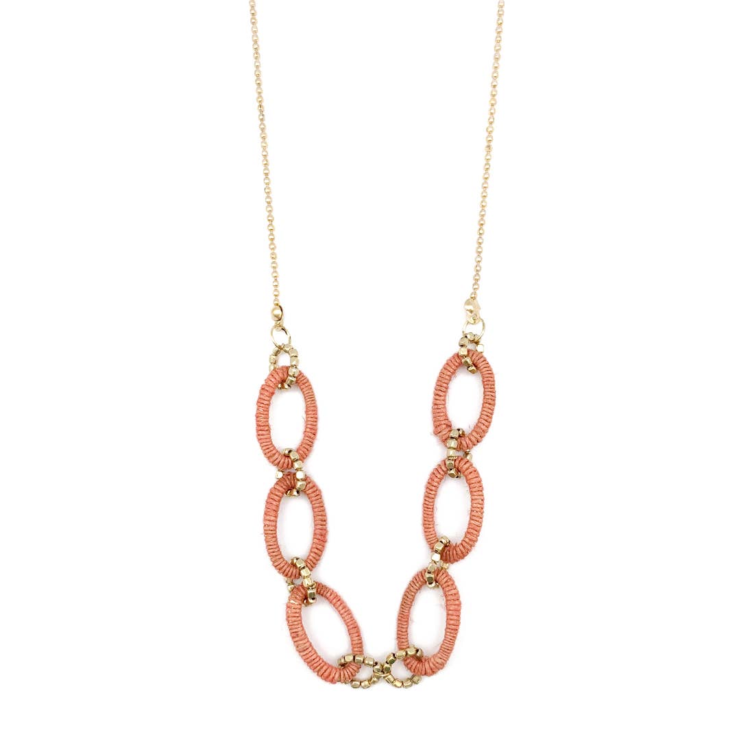 Sachi Terracotta Collection Necklace - 6 Mini Links