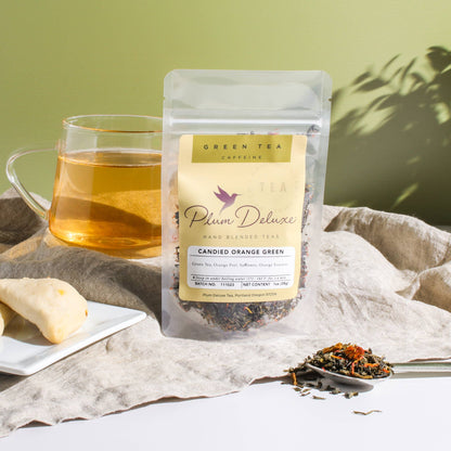 Candied Orange Green Loose Leaf Tea