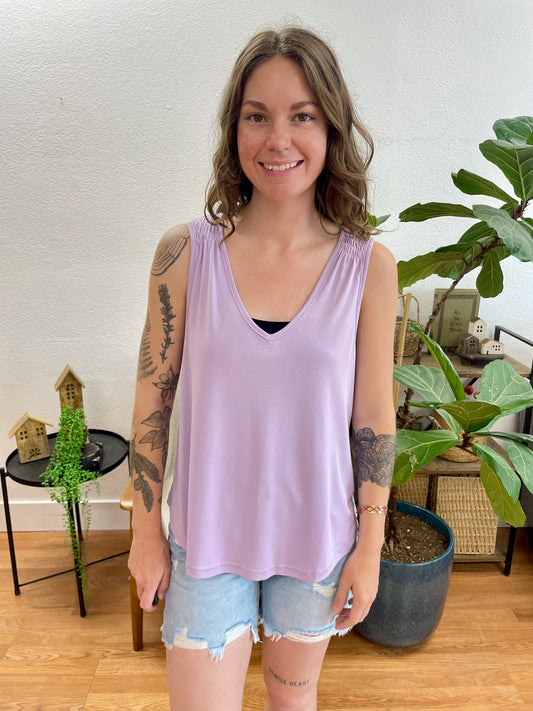 Lavender Cupro Modal Tank