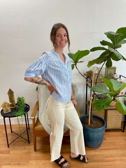 Mica Whitecap High Rise Wide Leg Crop