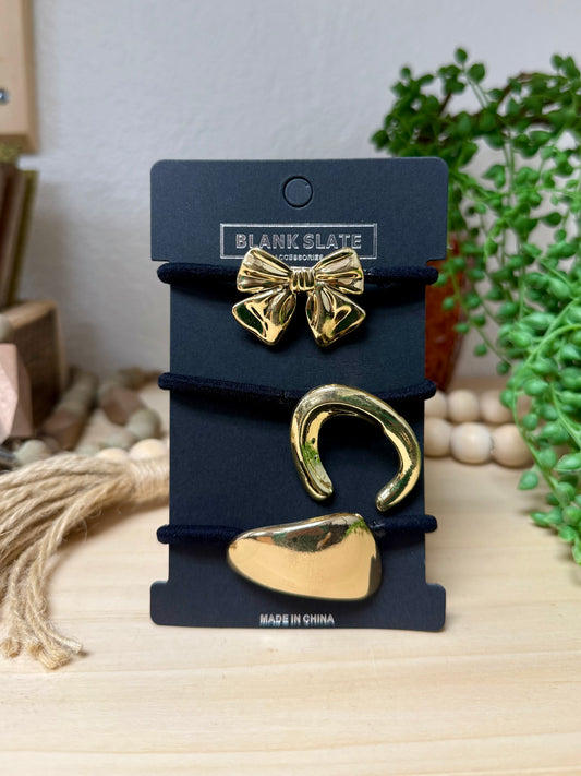 3 Piece Hair Tie Set