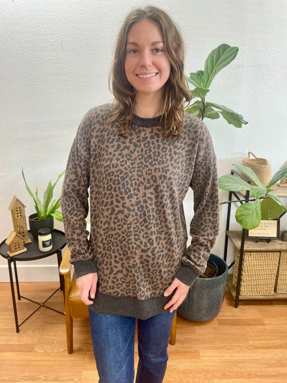 Leopard Pullover Sweater