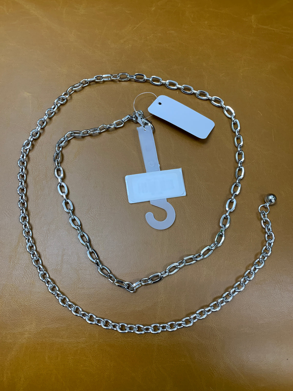 Silver Oval Chain Belt