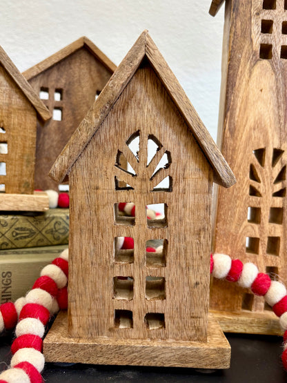 Carved Mango Wood House