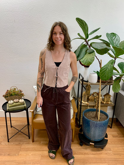 Dark Brown Corduroy Pants