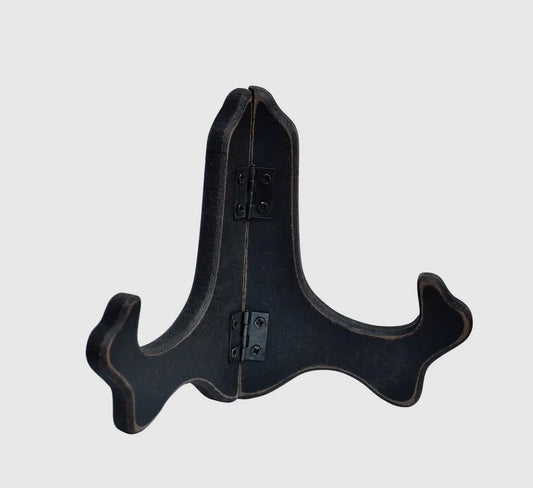 Black Distressed Plate/ Sign Holder