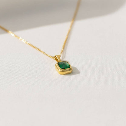 Emerald Pendant Necklace