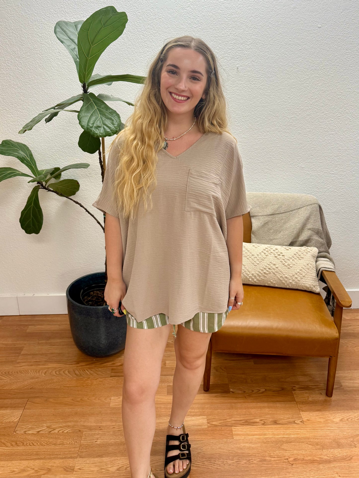 Ash Mocha Airflow Dolman Top