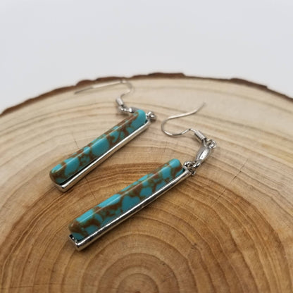 Vintage Turquoise Long Earrings