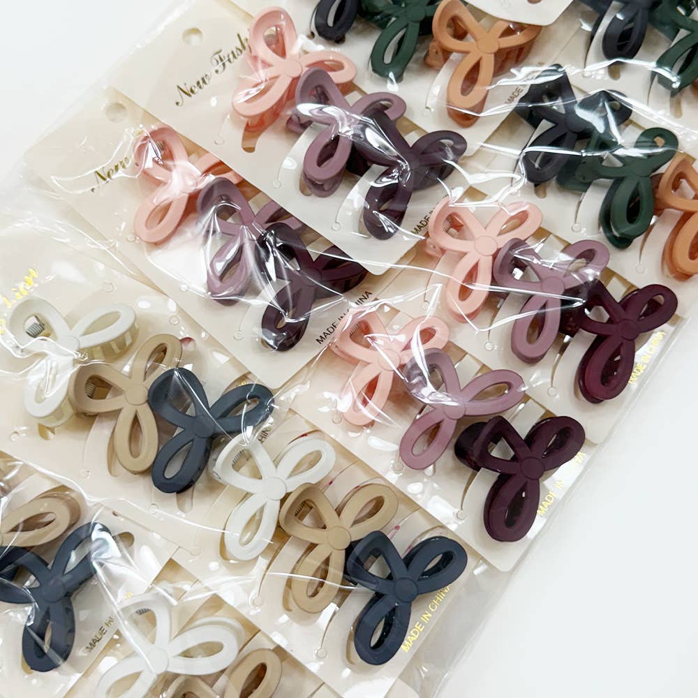 Mini Knotted Hair Claw Set