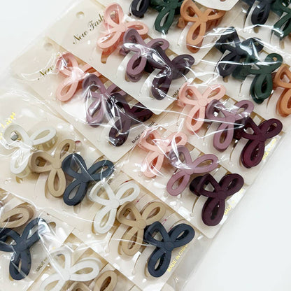 Mini Knotted Hair Claw Set