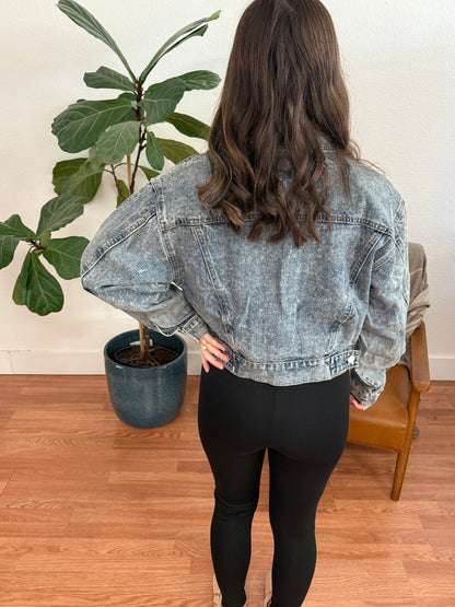 Denim Closure Washed Jacket