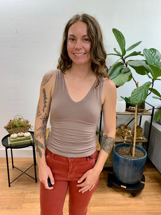 Mocha Double Layer Everyday Tank