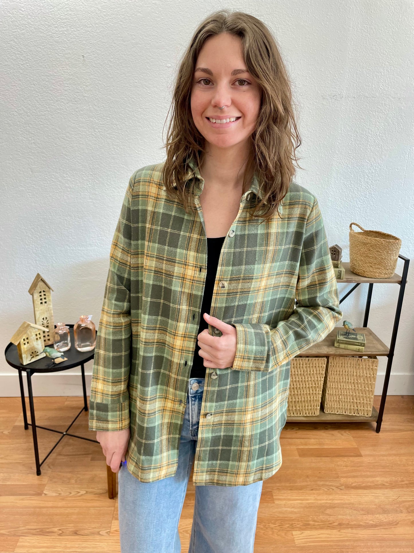 Green Button Up Jacket
