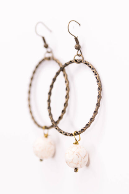 Olivia Earrings in White