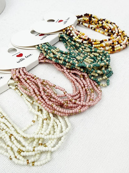 Seed Bead Bundle Bracelet