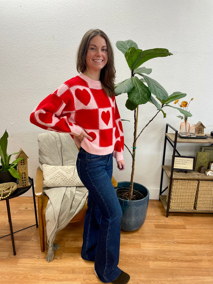 Risen Dark Wash Flare Textured Jeans