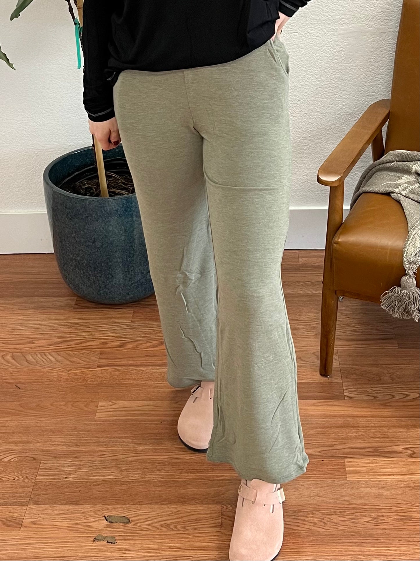 Olive Soft Terry Lounge Pants