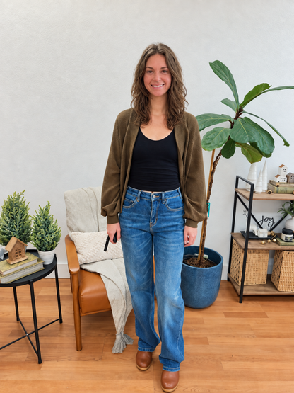 Mica Mets Blue Straight Leg Jeans