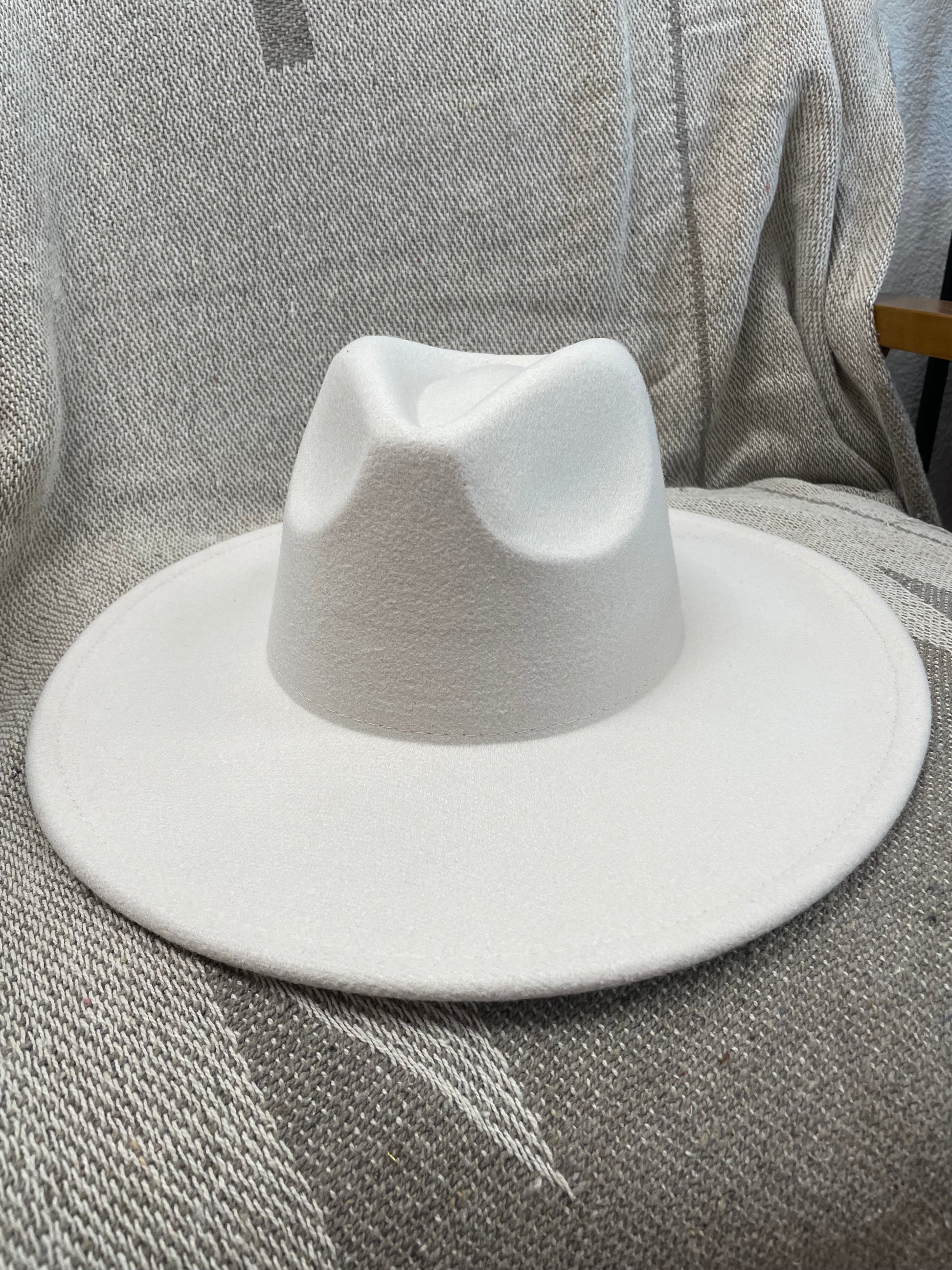 Flat Brim Fedora Hat - Terra Cottage