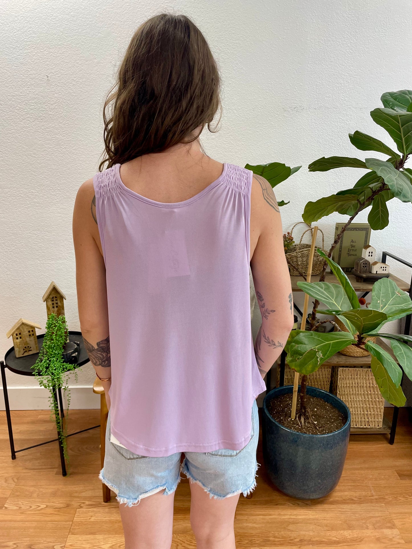 Lavender Cupro Modal Tank