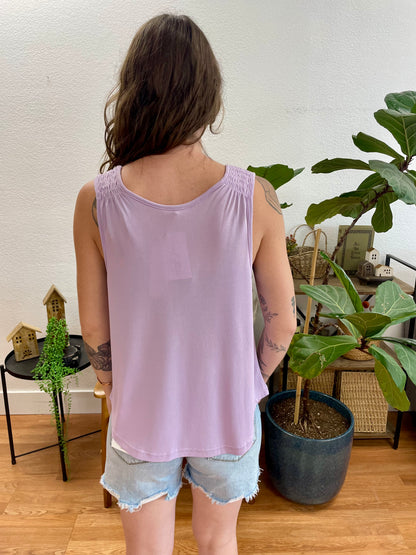 Lavender Cupro Modal Tank