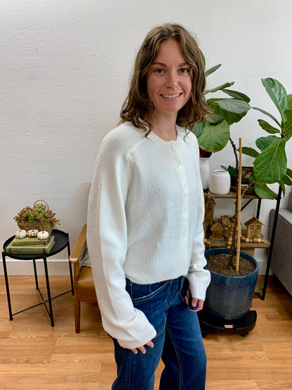 Ivory Essential Cardigan