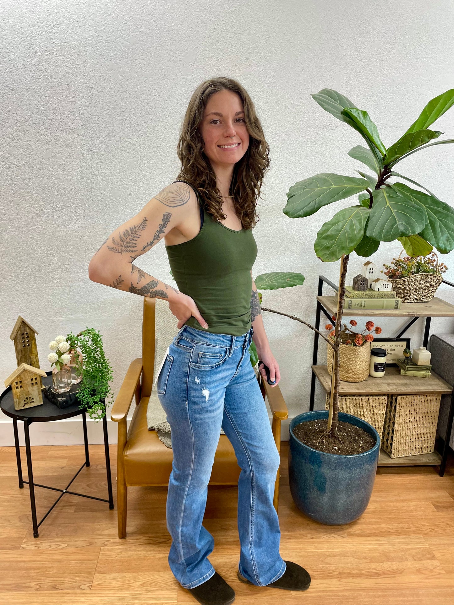 Mica Mid Rise Bootcut Jeans