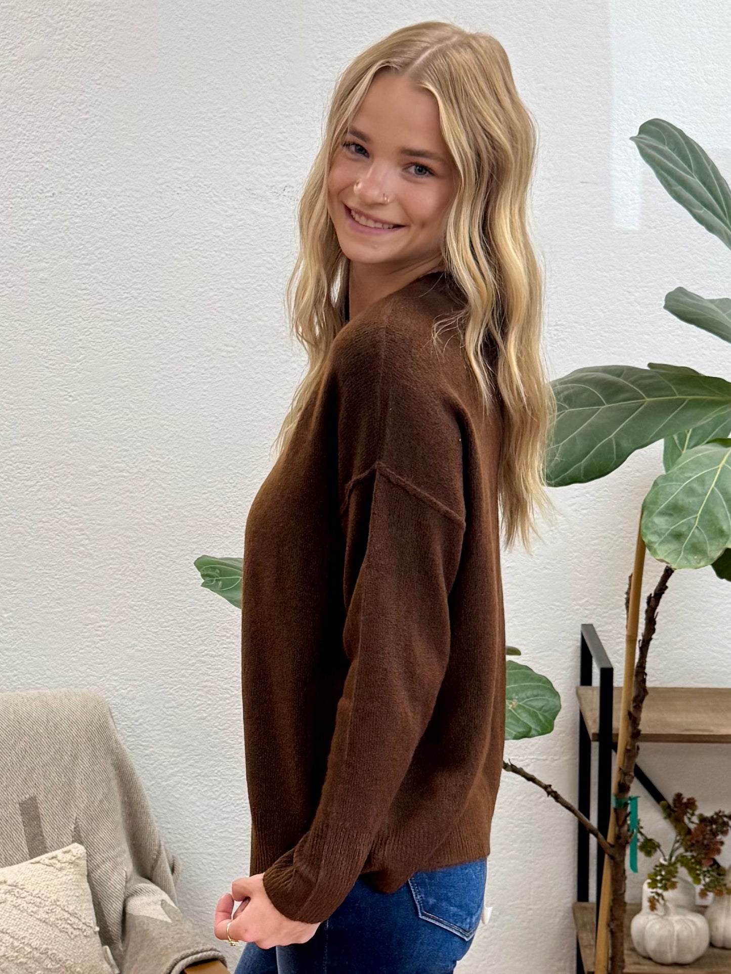 Brown Crewneck Sweater
