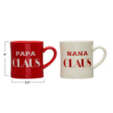 Nana & Papa Claus Mugs
